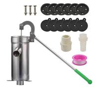 Pompe de fontaine - Pompe manuelle pour puits profonds en acier inoxydable, pichet ergonomique, pompe d' , outil d'extraction robuste | Fiable, extérieur, jardin, cour, ferme,