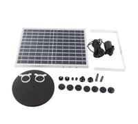 Pompe de fontaine solaire 10V 12W Modes multiples Kit de pompe à eau solaire anti-colmatage pour piscines, parcs aquatiques et jardins privés