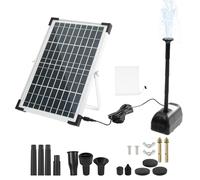 Pompe de Fontaine Solaire,10W Pompe à Eau Solaire avec 18 Buses,35×23.5 cm,Pompe à énergie Solaire pour l'extérieur,Bain d'oiseaux,Jardin,étang,Piscine