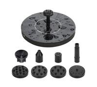 Pompe De Fontaine Solaire - 6 Buzzle SolarS Powered Water Caractéristiques | Pompe À Étang Solaire | Pompes À Eau En Cercle Pour Le Jardin | 6 Façons De Motifs De Pulvérisation Pour Les Bains D'oiseau