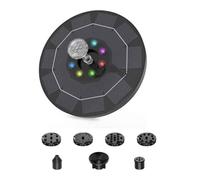Pompe de fontaine solaire à économie d'énergie,kit d'arrosage des plantes,fontaine solaire colorée,bain d'oiseaux à panneau solaire,piscine de jardin extérieure - Type 18cm Colorful Solar