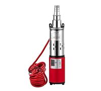 Pompe de fontaine solaire, DC 12V/24V pompe à eau solaire haute pression pompe de puits profond pompe Submersible haute levée 30-50M jardin maison Irrigation agricole(12V Lift 30m)