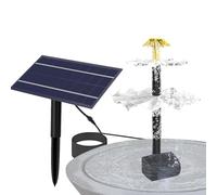Pompe de fontaine solaire - Fontaine d'eau pour bain d'oiseaux de 12 W, pompe de bassin électrique, accessoire écologique pour jardin extérieur | Design en forme de fleur de soleil pour patio