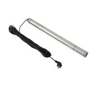 Pompe de fontaine submersible en acier inoxydable 2" 370 W Débit 1000 l/h max. Hauteur de refoulement de 55 m pour irrigation agricole, aménagement paysager, avec câble de 15 m