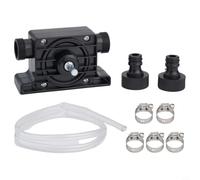 Pompe de forage à haut débit 3400 tr/min, 900 l/h pour transfert rapide de liquide, 1 tuyau de 2 m et colliers de serrage pour une installation facile