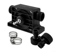 Pompe de forage auto-amorçante pour transfert eau, huile, diesel avec connecteurs de serrage, compatible avec perceuses standard pour usage domestique et jardin