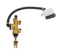 Pompe de Frein Arrière de Moto pour Kit de Maître-Cylindre Hydraulique avec Réservoir Universel pour Dirt Bike ATVpowersports Plaquettes de Frein Assemblage de Cylindre de Frein (Pot à Huile carré)