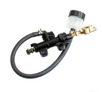 Pompe de frein arrière hydraulique pour moto, maître-cylindre de frein à pied, conçue pour les modèles 50 CC-250 CC en ABS et aluminium (noir)