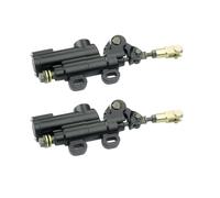 Pompe de frein arrière moto Lot de 2 maître-cylindres de frein hydrauliques arrière universels pour moto, Convient pour Suzuki, Convient pour Kawasaki, ATV, Dirt Bike Maître-cylindre frein moto