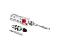 Pompe de frein arrière moto Piston de moto 14 x 23 mm, système de tige de maître-cylindre d'embrayage de frein hydraulique, pompe de transfert efficace et performante(Silver)