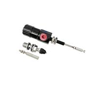 Pompe de frein arrière moto Piston de moto 14 x 23 mm, système de tige de maître-cylindre d'embrayage de frein hydraulique, pompe de transfert efficace et performante(Black)