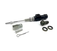 Pompe de frein arrière moto Pompe de frein et d'embrayage hydraulique pour moto, système de tige de cylindre, pompe de transfert efficace, accessoires de motocross(Black)