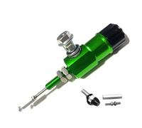 Pompe de frein arrière moto Système de tige de maître-cylindre d'embrayage de frein hydraulique de moto à piston CNC de 14 mm, pompe de transfert efficace universelle(Green)