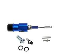 Pompe de frein arrière moto Système de tige de maître-cylindre d'embrayage de frein hydraulique de moto, pompe à pied de transfert efficace et réglable(Blue)