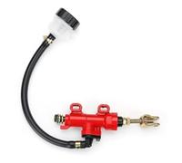Pompe de frein arrière moto Universal Motorcycle Rear Foot Brake Main Pump Quad Dirt Hydraulic Cylinder With Fuel Tank Fit For Honda Motorbike F2180 Cylindre frein arrière (Red)