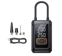 Pompe de gonflage de pneus sans fil 150 psi, jauges de pression à bille de vélo intégrées, rechargeable via USB C, compresseur d'air sans fil en aluminium pour pneus de moto et vélo