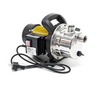 WilTec Pompe de Jardin 2800l/h, 600W, Poignée de Transport & Vis de Purge, Hauteur de débit 35m Acier Fin