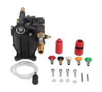 Pompe de lave-pression 3300 PSI 2,5 GPM avec arbre horizontal de 3/4" - Sans entretien - Pour Honda et Homelite Karcher - Pompe de rechange en aluminium pour nettoyeur haute pression - Noir