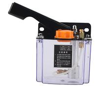 Pompe de lubrification manuelle - 5L, pompe de lubrification à commande manuelle gauche, capacité de 650 cc avec sortie d’ de 4 mm pour machines-outils CNC et équipements i