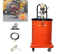 Pompe de lubrification pneumatique de 5 gallons, conception de pression de suralimentation 50:1, structure de roue mobile, complète avec tuyau haute pression et outil d'injection, 20L, 35L, 40L(40L)