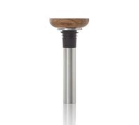 Pompe de Mise Sous-Vide en Chêne et Inox pour Bouteille de Vin