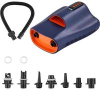 VEVOR Pompe à Air pour Paddle Haute Pression 22 psi, Gonfleur pour Sup avec Connecteur Allume-Cigare et Arrêt Automatique, Gonflage et Dégonflage à Deux Étages, pour Bateau Gonflable Kayak Matelas