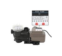 Pompe de piscine avec minuterie Noir 0,25 CH 8000 l h