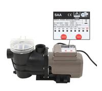 Pompe de piscine avec minuterie Noir 0,25 CH 8000 l / h