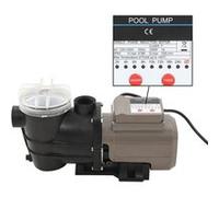 Pompe de piscine avec minuterie Noir 0,25 CH 8000 l h