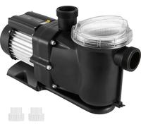 Pompe de piscine hors sol SucceBuy, moteur à fil de cuivre de 2 CV, débit de 115 GPM, hauteur de refoulement de 15 m et panier filtrant sans impuretés, 220 V, certifiée UL