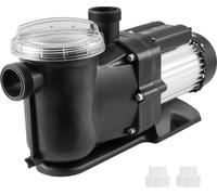 Pompe de piscine VEVOR 1,5 CV, 100 GPM max. de débit, pompe de piscine à vitesse unique, 220 V, 2850 tr/min, 15 m max. de hauteur de refoulement, pompe de filtration avec panier filtrant, pour piscine