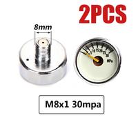 Pompe De Plongée À Filetage M8x1,5mpa 10mpa 20mpa 30mpa 35mpa 40mpa,Mini Manomètre M10x1 1 Pouce,2 Pièces/Ensemble - Type M8 30mpa S X2pcs #B