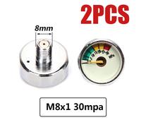 Pompe De Plongée À Filetage M8x1,5mpa 10mpa 20mpa 30mpa 35mpa 40mpa,Mini Manomètre M10x1 1 Pouce,2 Pièces/Ensemble - Type M8 30mpa C X2pcs #A