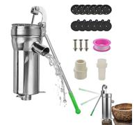 Pompe de puits manuelle de 1500 g - Acier inoxydable, design ergonomique | Pichet manuel pour eau de puits profonde, pompe idéale pour les eaux souterraines dans le jardin, la cour, la ferme