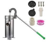 Pompe de puits manuelle en acier inoxydable, pompe de pichet manuelle 32, 8 pieds profondeur pour la maison, le jardin et la cour