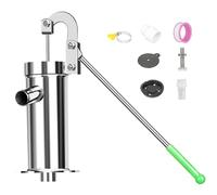 Pompe de puits manuelle, puits de main Pumple Fuite à l'épreuve des grandes coulées en acier inoxydable Manuel avec une longue poignée rotative à 360 ° et accessoires pour l'eau jusqu' 8 m profon