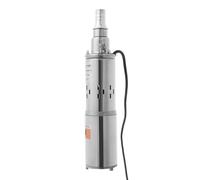 Pompe De Puits Pompe De Puits Profond 180w / 12v Cc Pompes Submersible En Acier Inoxydable 20m 3000 Tr/Min DiamèTre De Sortie 1" Pour La Maison/Industriel/Agriculture Et Jardin