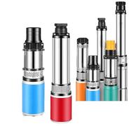Pompe de puits profond (1 pièce) : pompe à eau 12 V/24 V/48 V/60 V/72 V, pompe de surpression submersible à haute pression(DC72V15M900W)