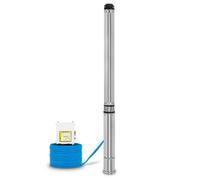 EBERTH Pompe de puits profond 4" pompe à eau immergée pour puits, électrique 2200W, pompe submersible pour puits, diamètre 4 pouces (10cm), câble électrique 20m, hauteur de refoulement max. 112m