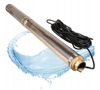 Pompe de puits profond Pompe à eau 3.5 SDM 3/24 (1500W 6300l/h hauteur de refoulement 127m) compatible avec le sable Acier inoxydable Pompe de puits submersible pour puits