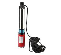 Pompe de Puits Profond, Pompes à Eau Submersibles Solaires 48/60 V DC 380 W, Pompes de Puits Solaires avec Fil de 20 M, Débit 5 M3/h pour étangs à Poissons