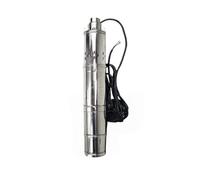 Pompe de puits submersible Pompe à eau solaire 1 CV, 48 V, 750 W, élévation de charge élevée, 100 m, pompe submersible de forage en acier inoxydable, débit maximal de 2000 l/h.(DC12V-150W)
