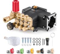 Pompe de rechange pour nettoyeur haute pression VEVOR, arbre 3/4 pouce, piston triplex horizontal, 3300 PSI, 2,5 GPM, kit de pompe de rechange pour nettoyeur haute pression avec 5 buses, jusqu'à 500 h
