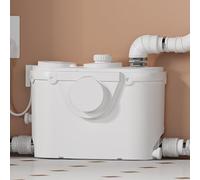 Pompe de relevage avec broyeur - Moteur cuivre, 4 entrées (lavabo/douche/évier/buanderie), refoulement 7m vertical/horizontal