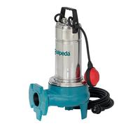 Pompe de relevage Calpeda GQVM5011 0,90 kW à roue vortex sortie horizontale jusqu'à 33 m3/h monophasé 220V en Inox, Classique, Bleu