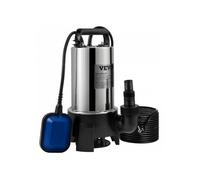 Pompe de Relevage Eaux Chargées 1100 W Pompe d’Évacuation pour Eau Chargée, 333,3 L/min Immergée Vide Piscine Cave Fosse Septique