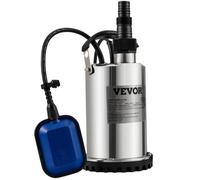 VEVOR Pompe de Relevage Eaux Chargées 550 W Pompe d’évacuation pour Eaux Chargées, Pompe Pour Eaux Usées 158 L/min Pompe Immergée Vide PisCône Cave