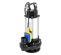 Pompe De Relevage Eaux Usées 1.5KW, Pompe Submersible Inox 2 CV 220V | Débit 36m³/h Et Refoulement 22m, Moteur Puissant, pour Puits Profond 30m, Fosse Septique, Drainage Chantier et Inondation