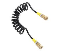 Pompe de remplissage d'air pneumatique tuyau à distance moto vélo voiture pneu tube à essai double femelle connexion rapide ressort longues spirales