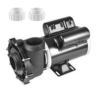 Vevor Pompe De Spa À Double Vitesse, Pompe De Bain À Remous À 48 Cadres, 1100 W / 35 M³/h / 13 M Haute Vitesse Ou 250 W / 14 M³/h / 2,8 M Basse Vitesse, Connecteurs 2 Po / 5,6 Cm Interface Rotative À 90 ° Protection Anti-fuite Contre La Surchauffe Protection Automatique Contre Les Coupures De Courant Pour Spas Domestiques, Spas Extérieurs, Spas Souterrains